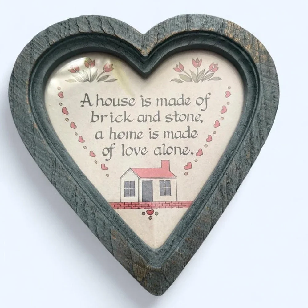 USA Made- Heart shaped Plastic wall Hanging
